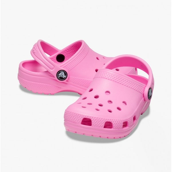 Pink crocs best sale with butterflies